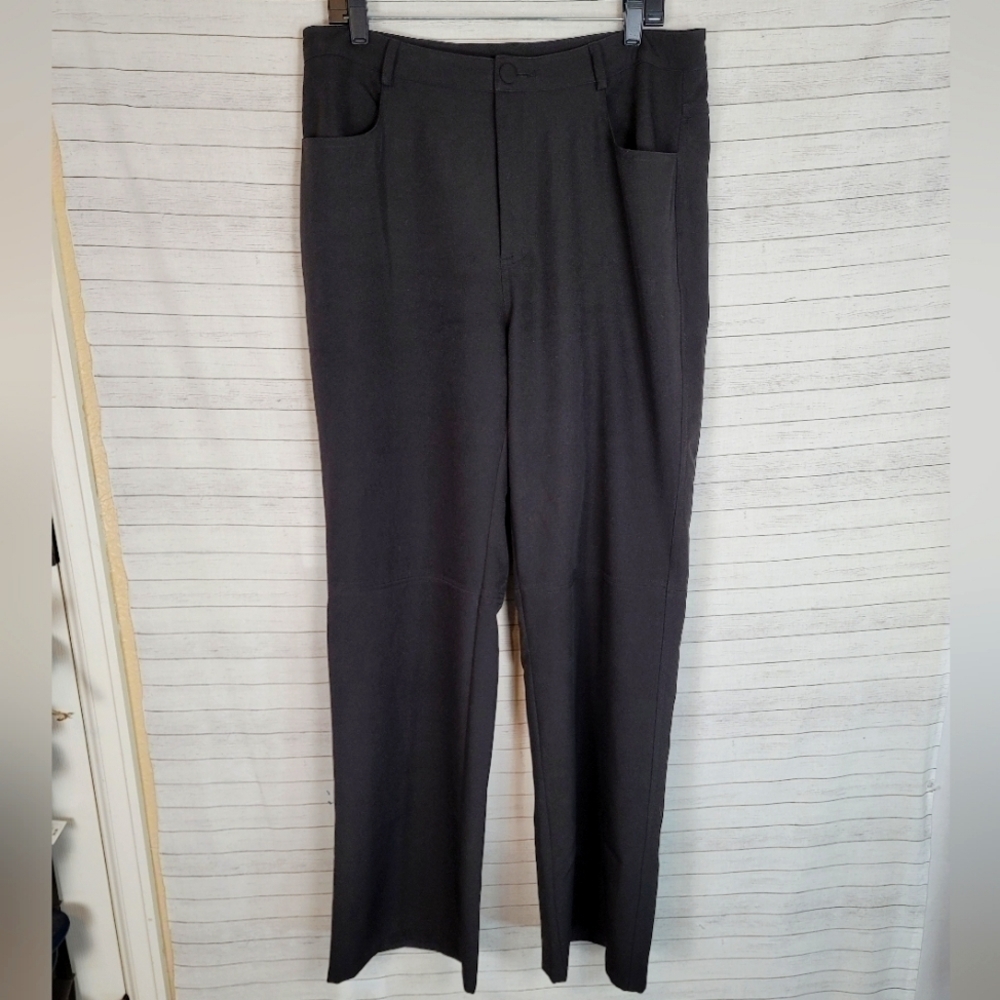 PRINCESS POLLY WIDE LEG TROUSER PANTS IN BLACK, SZ 10